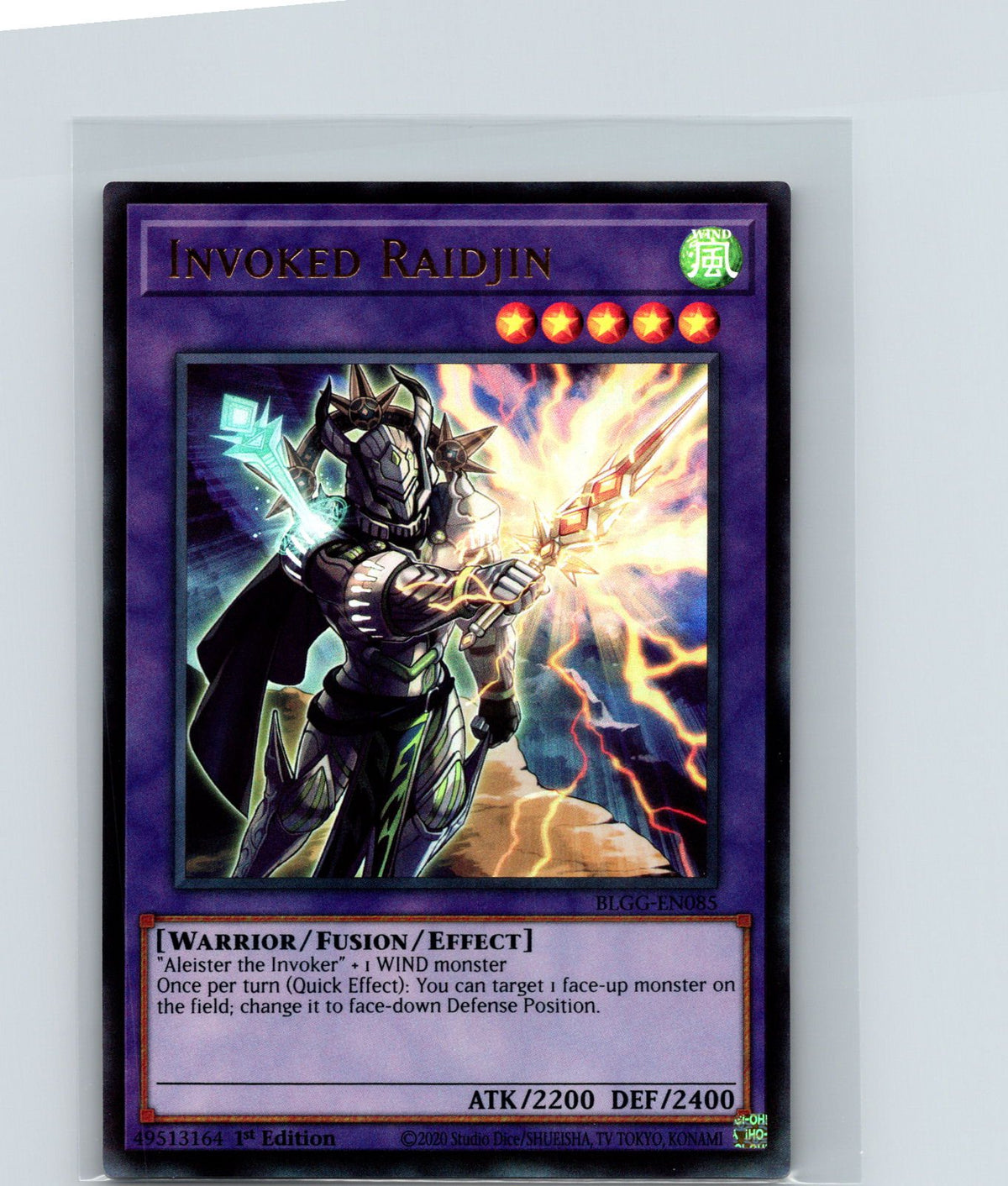 Invoked Raidjin 1st Edition Ultra Rare BLGG-EN085 NM