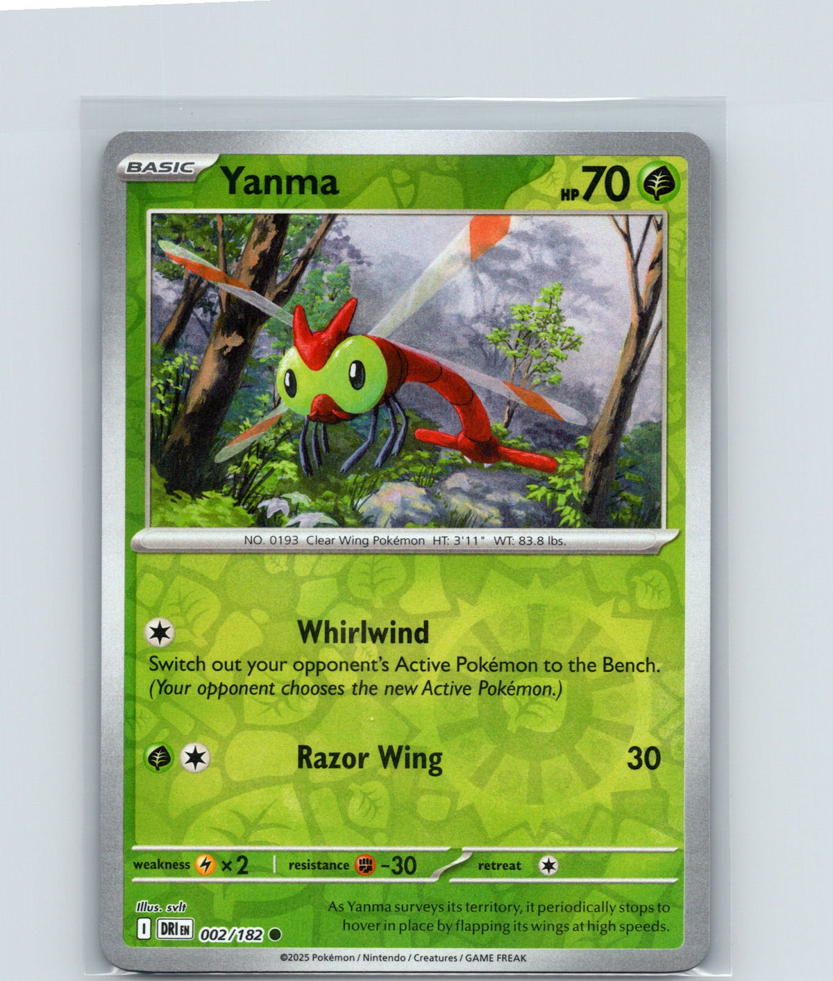 Yanma Reverse Holo Common SV10: Destined Rivals 002/182 NM