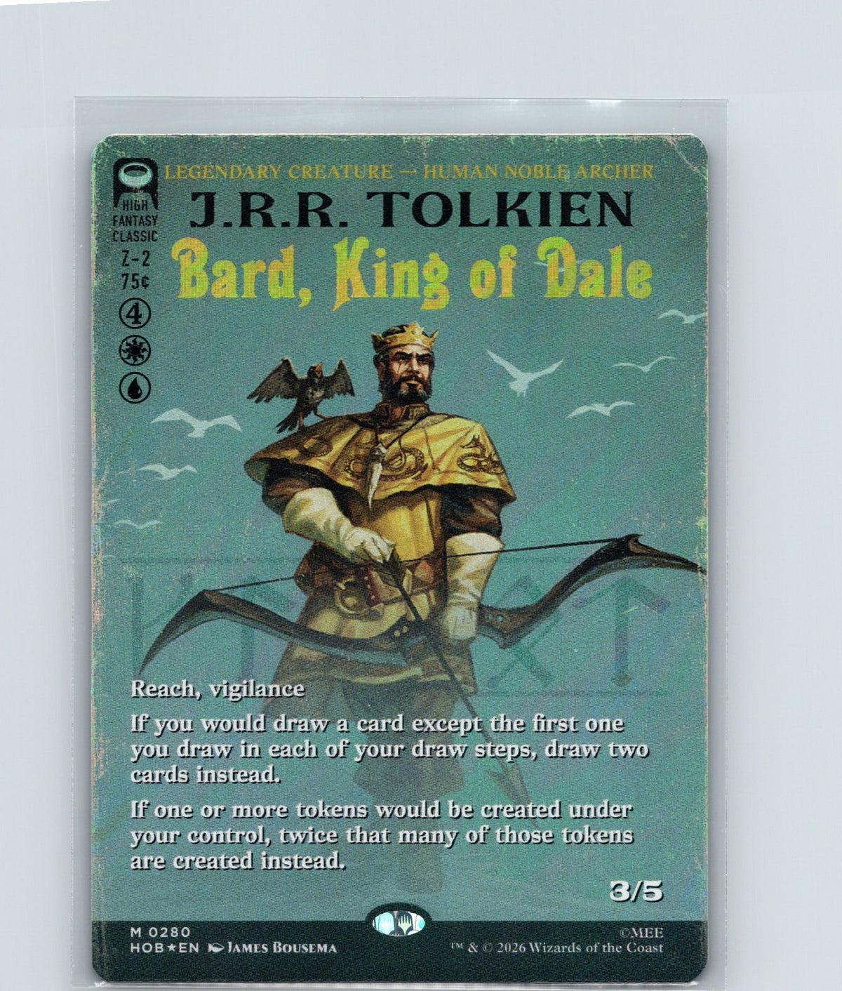 Bard, King of Dale (Borderless) (Surge Foil) Foil M The Hobbit 280 NM