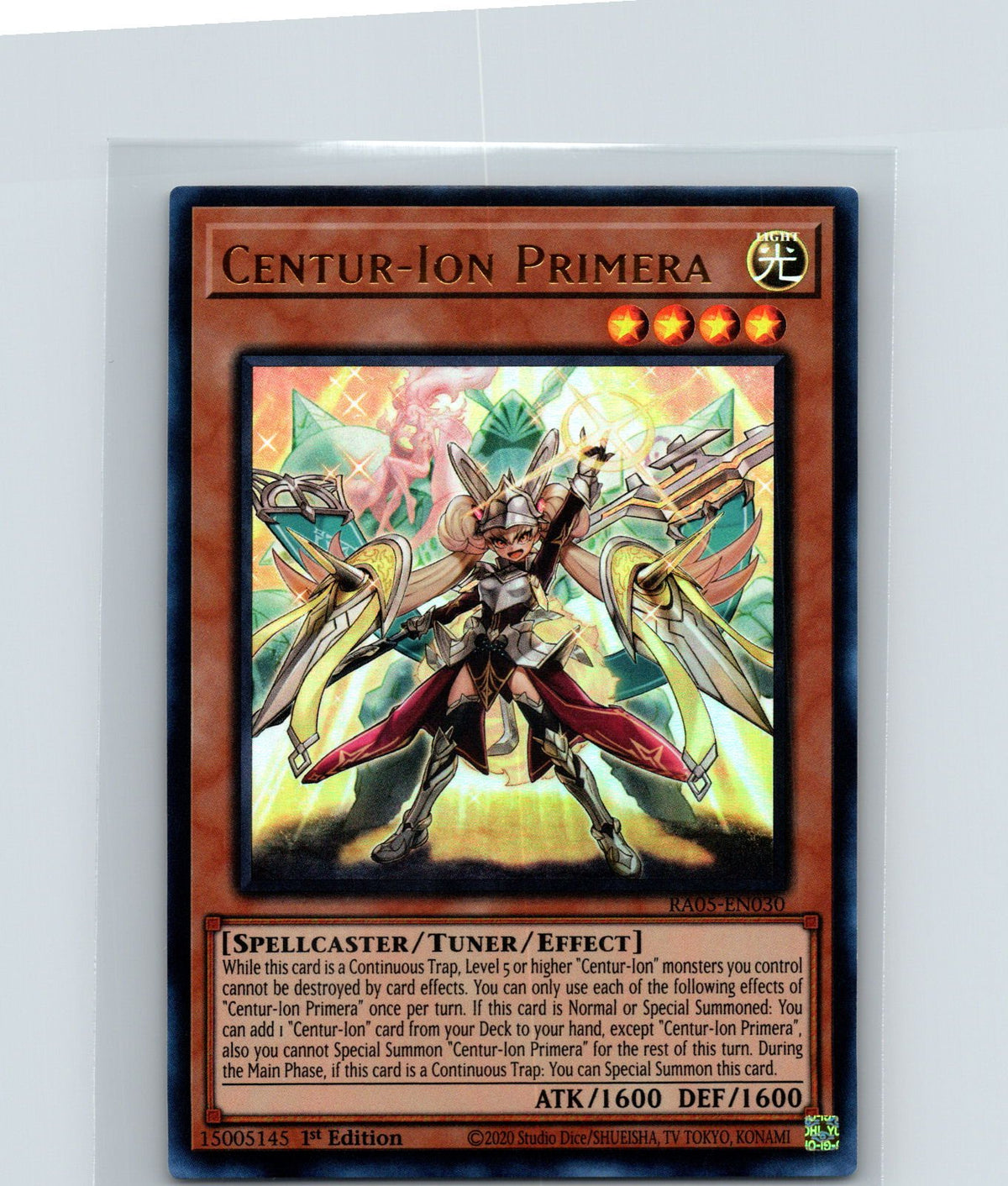 Centur-Ion Primera 1st Edition Ultra Rare Rarity Collection 5 RA05-EN030 NM