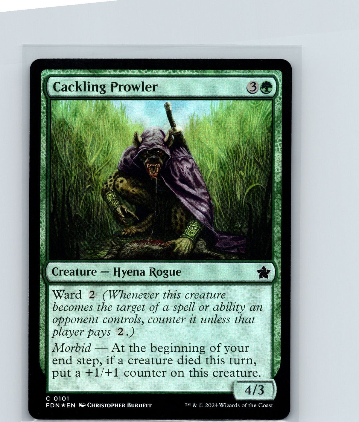 Cackling Prowler Foil C Foundations 101 NM