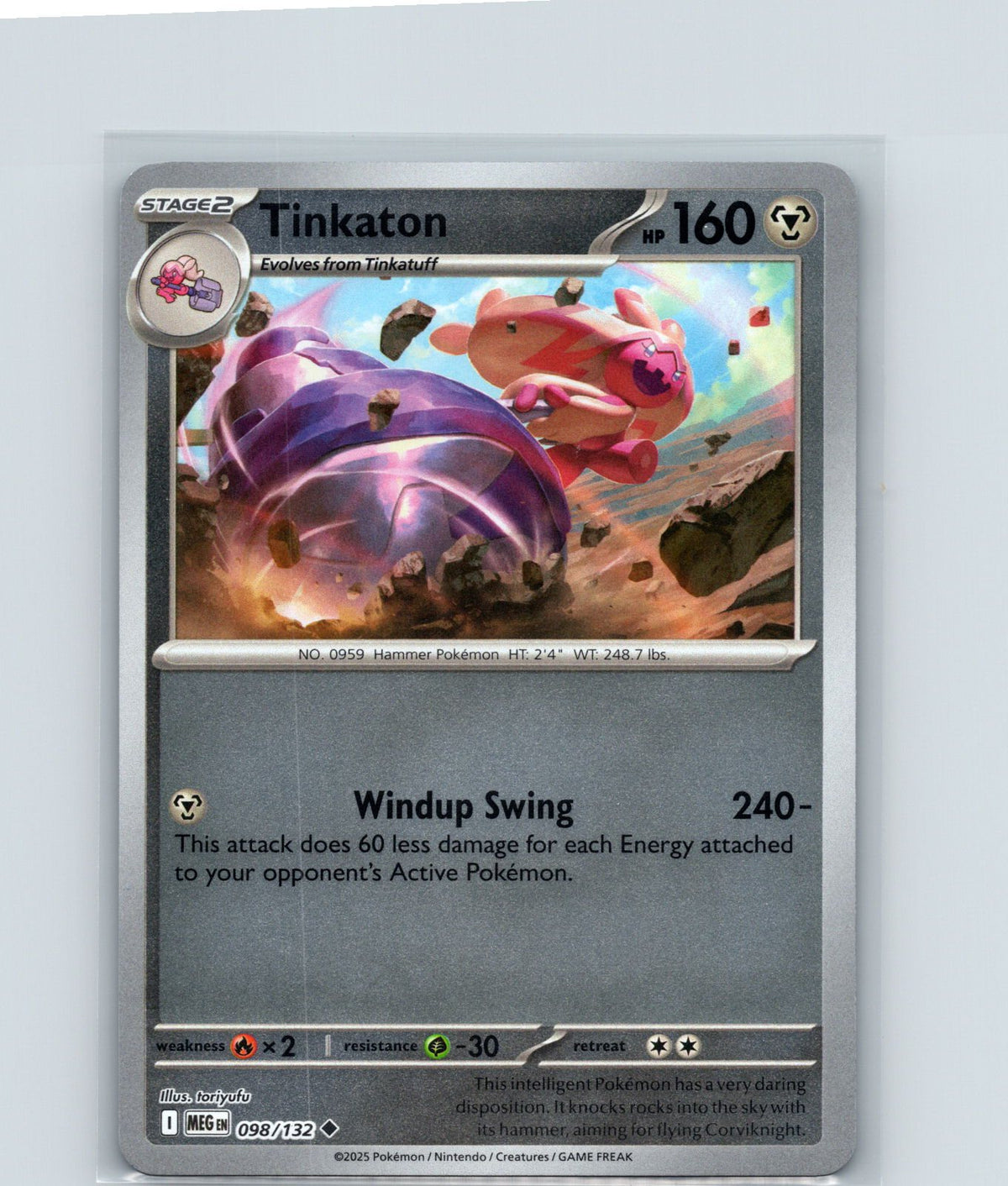 Tinkaton Uncommon ME01: Mega Evolution 098/132 NM