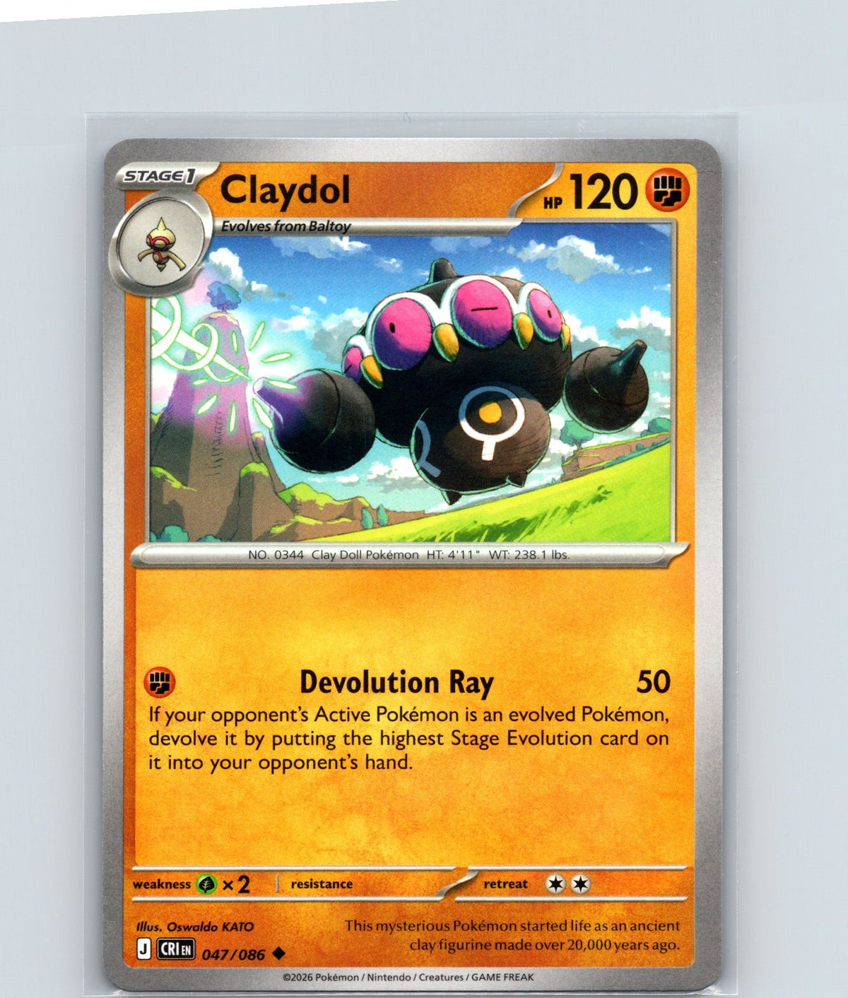Claydol Uncommon ME04: Chaos Rising 047/086 NM