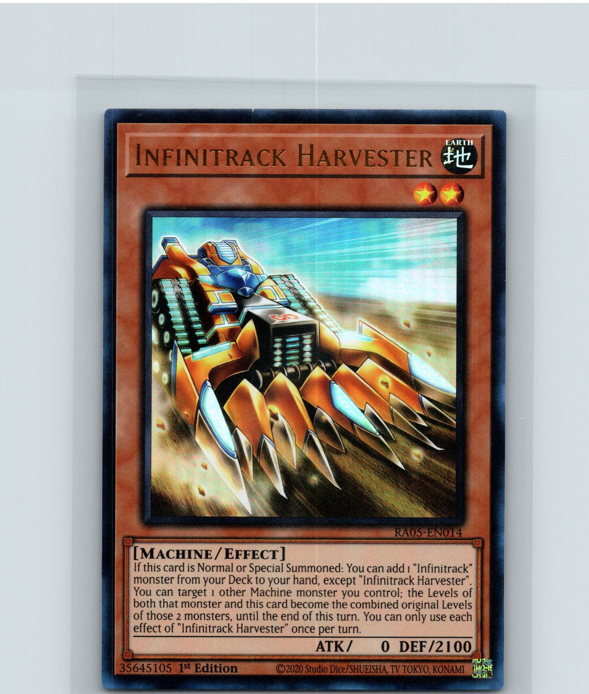 Infinitrack Harvester 1st Edition Ultra Rare Rarity Collection 5 RA05-EN014 NM