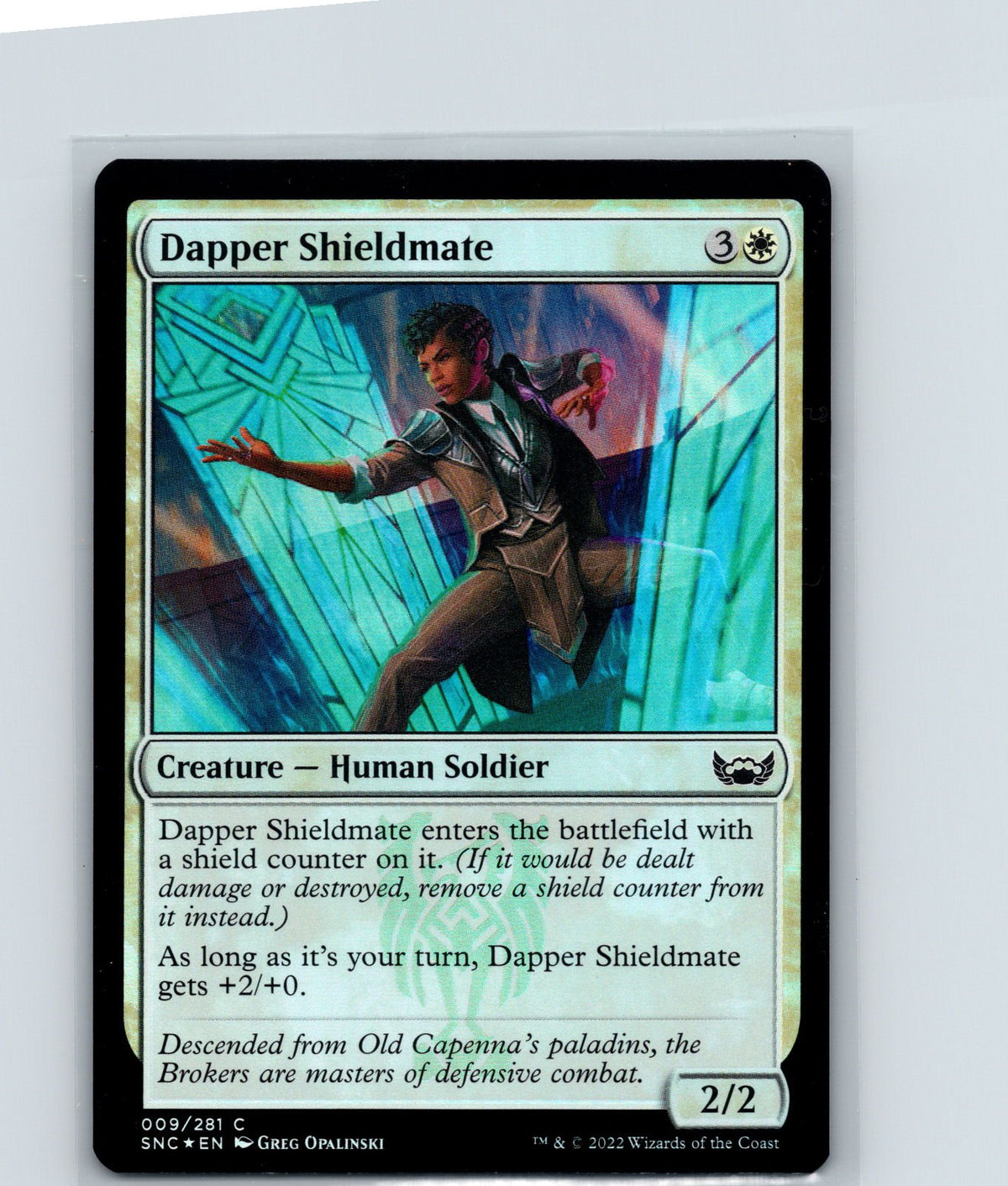 Dapper Shieldmate Foil C Streets of New Capenna 9 NM