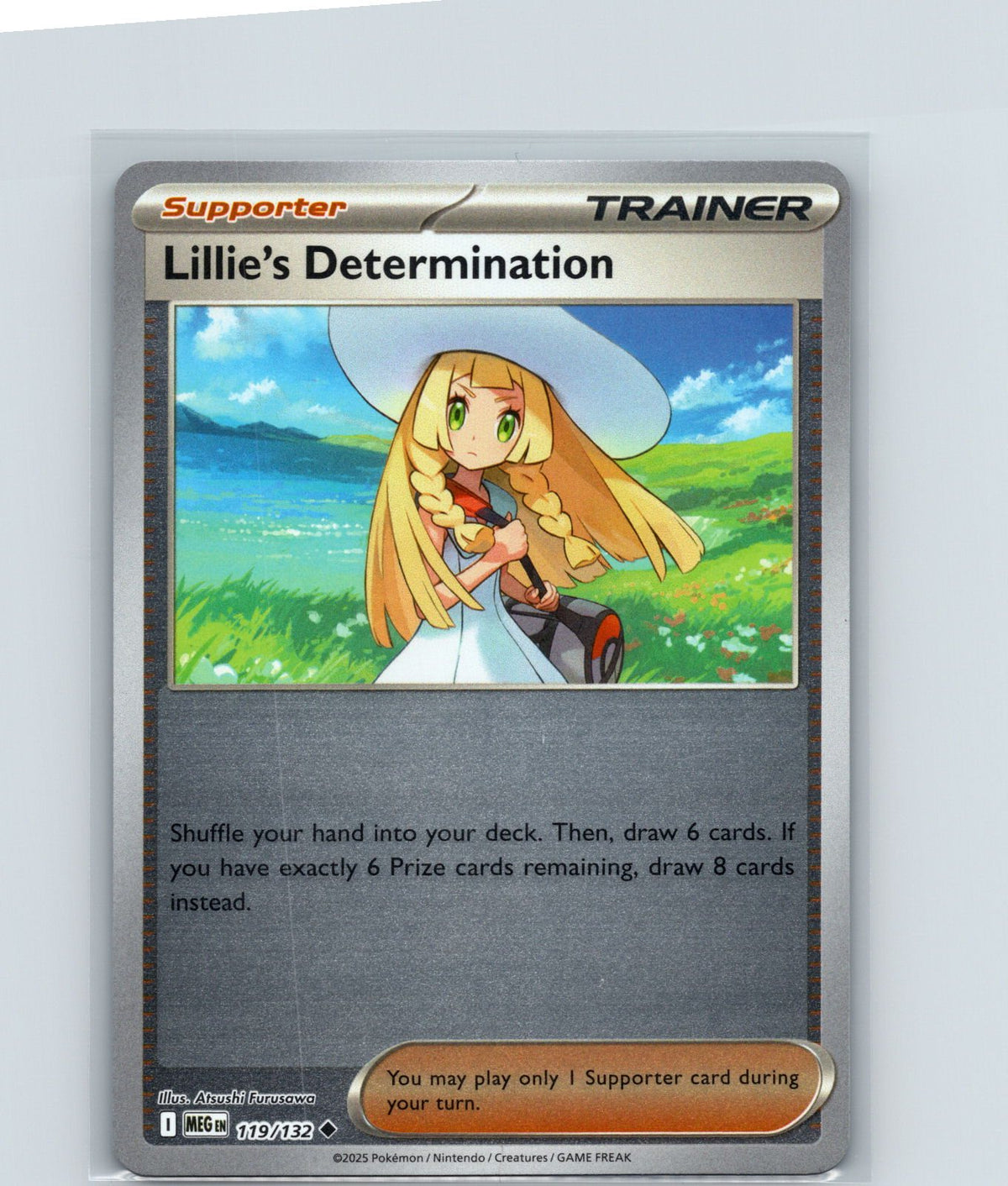Lillie's Determination Reverse Holo Uncommon ME01: Mega Evolution 119/132 NM