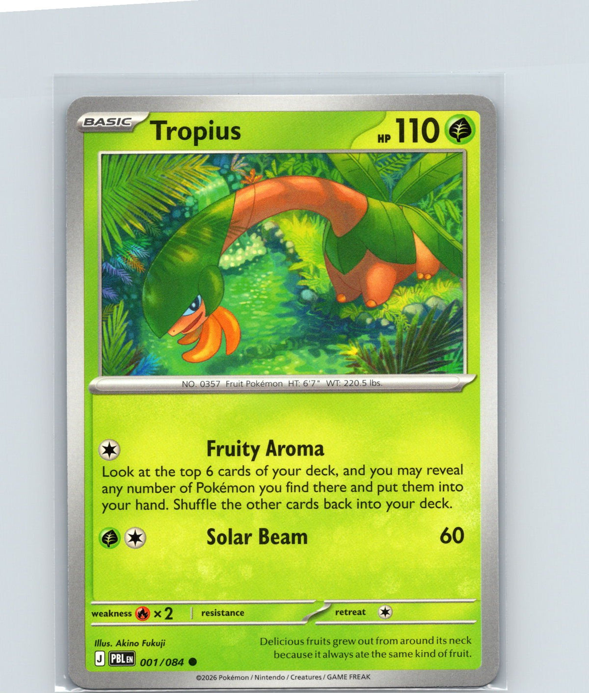 Tropius Common ME05: Pitch Black 001/084 NM