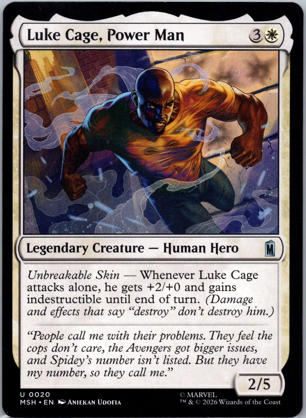 Luke Cage, Power Man U Marvel Super Heroes 20 NM