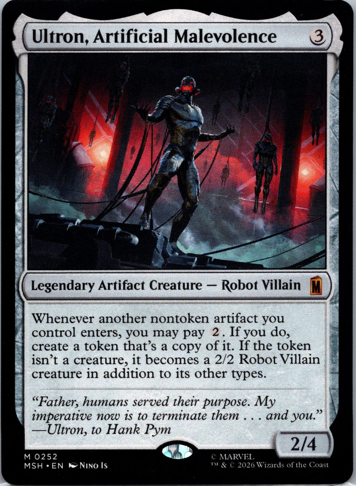 Ultron, Artificial Malevolence M Marvel Super Heroes 252 NM