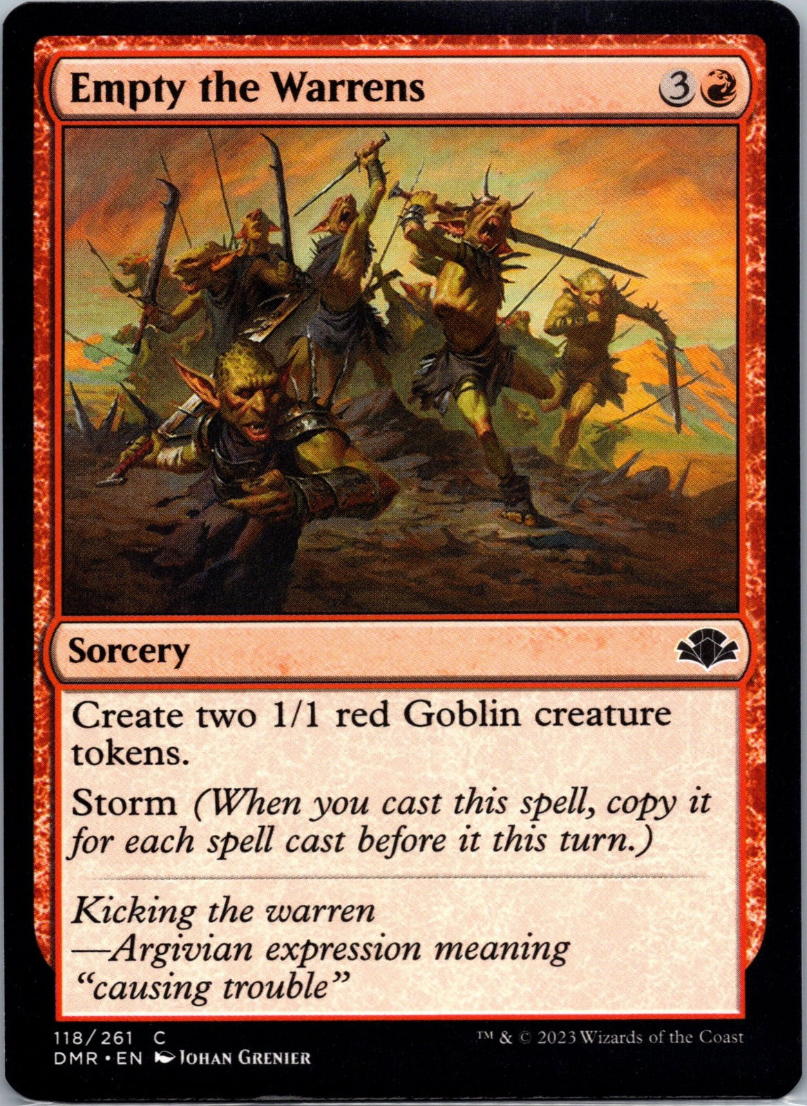 Empty the Warrens C Dominaria Remastered 118 NM