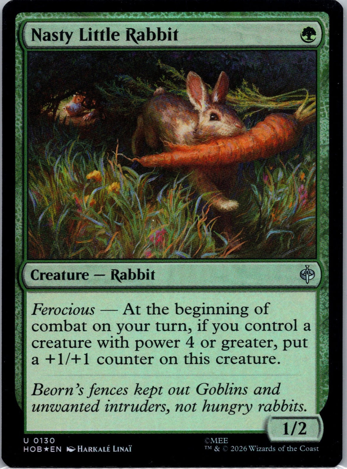 Nasty Little Rabbit Foil U The Hobbit 130 NM