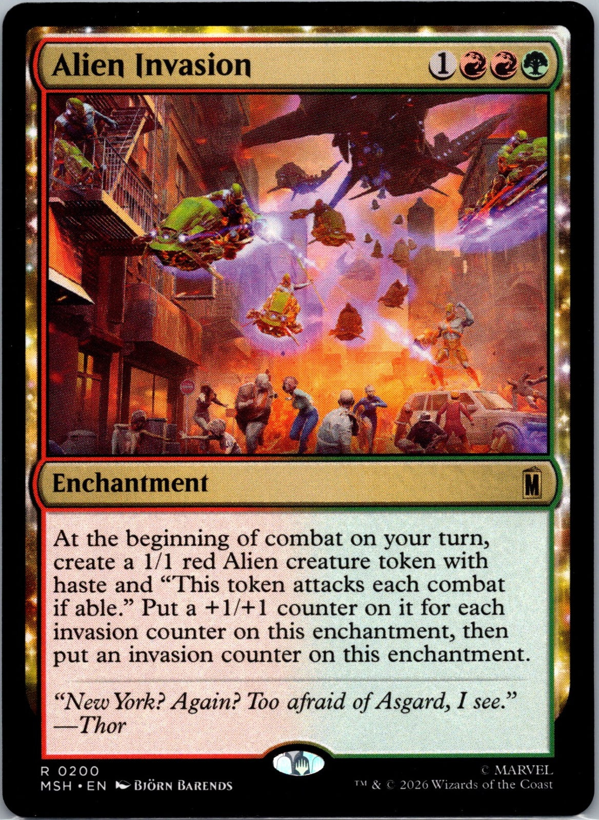 Alien Invasion R Marvel Super Heroes 200 NM