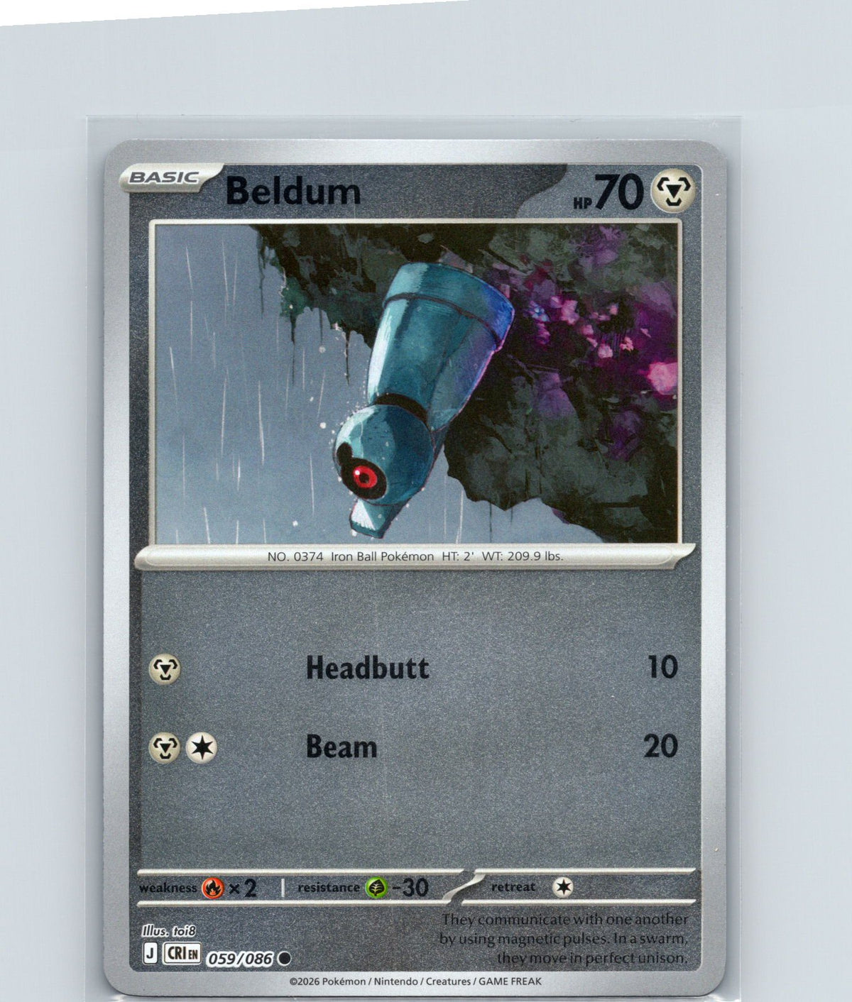 Beldum Common ME04: Chaos Rising 059/086 NM