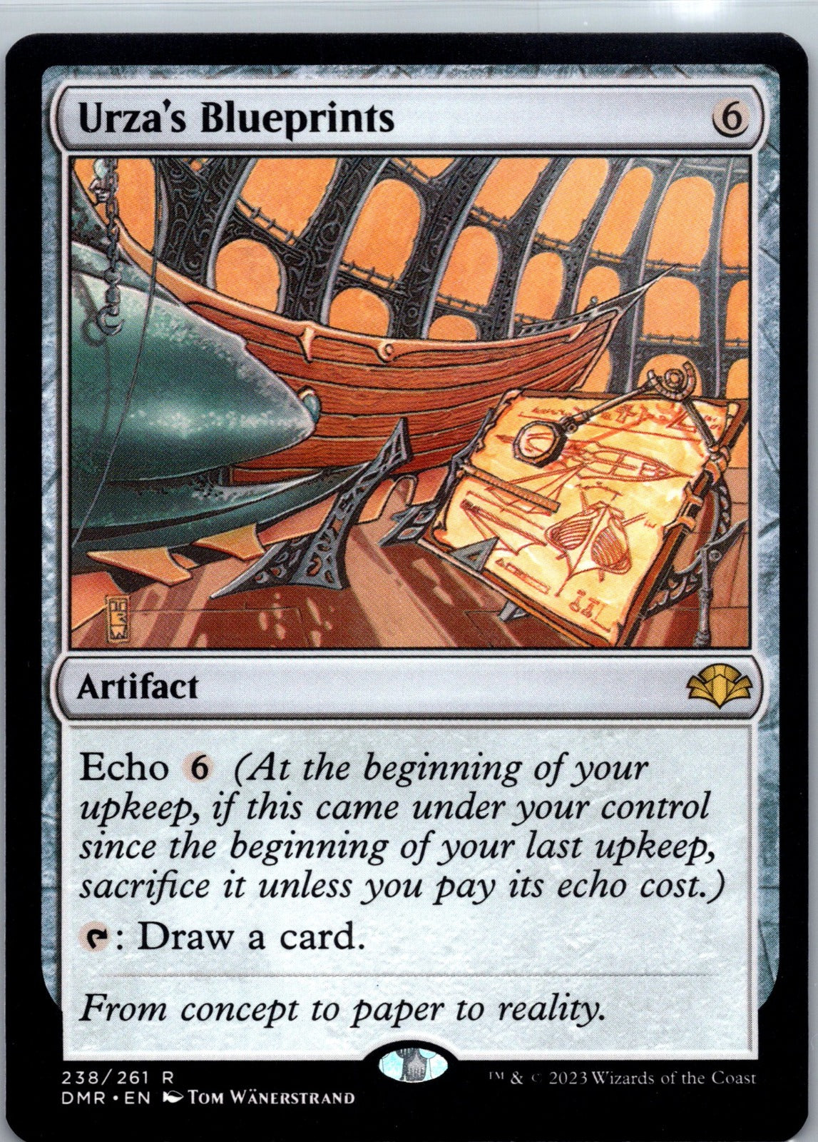Urza's Blueprints R Dominaria Remastered 238 NM