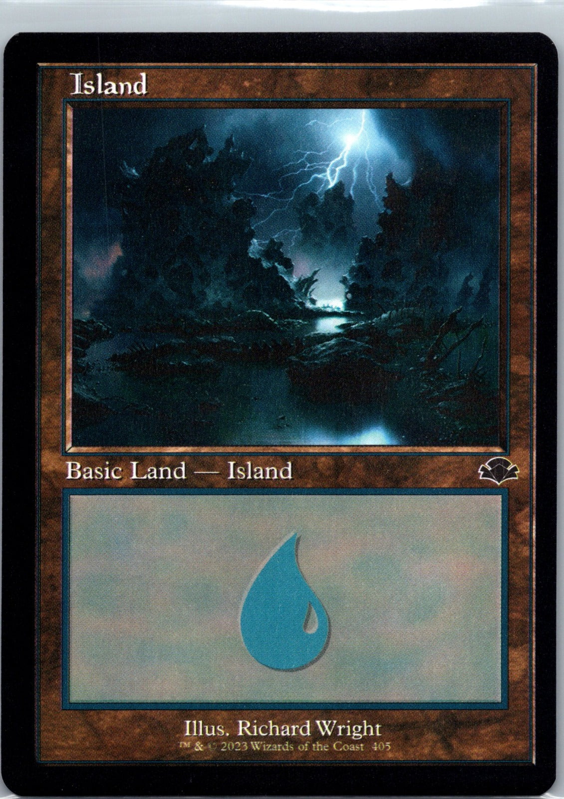 Island (Retro Frame) L Dominaria Remastered 405 NM