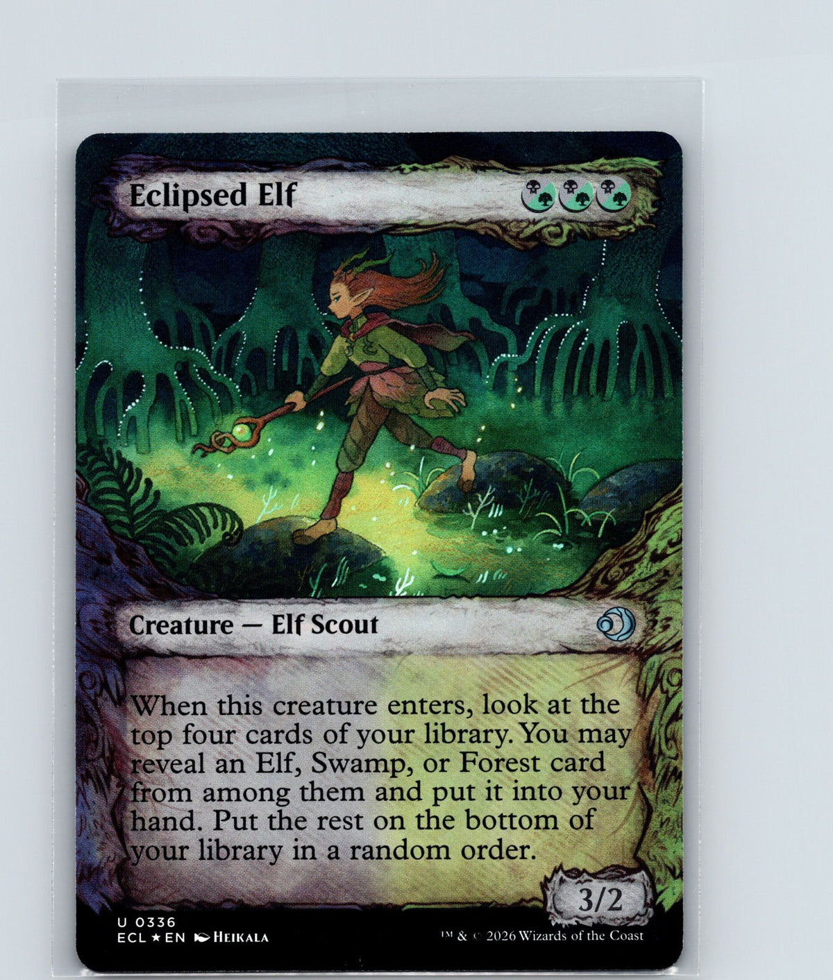Eclipsed Elf (Showcase) Foil U Lorwyn Eclipsed 336 NM