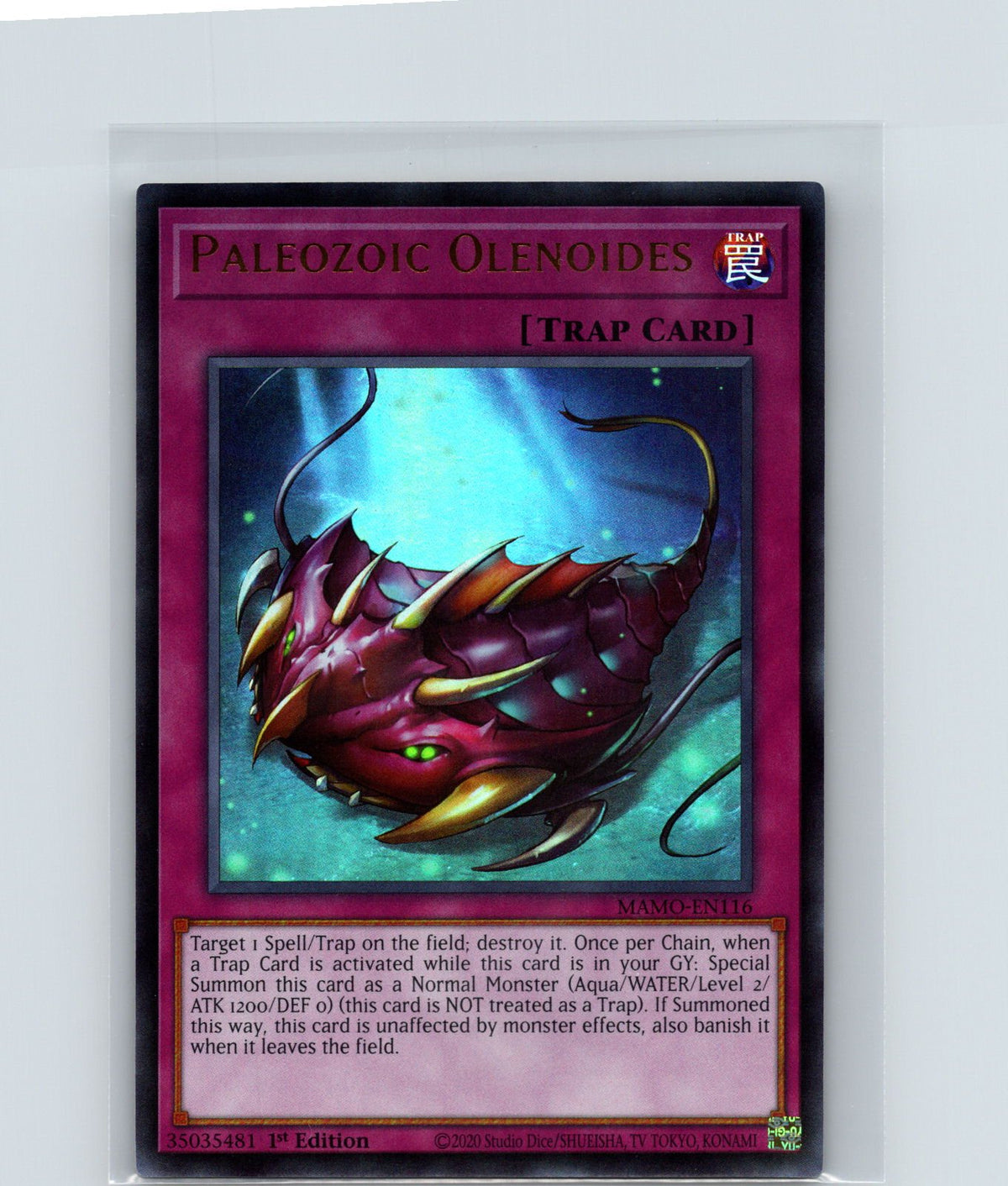Paleozoic Olenoides 1st Edition Ultra Rare Magnificent Monsters MAMO-EN116 NM
