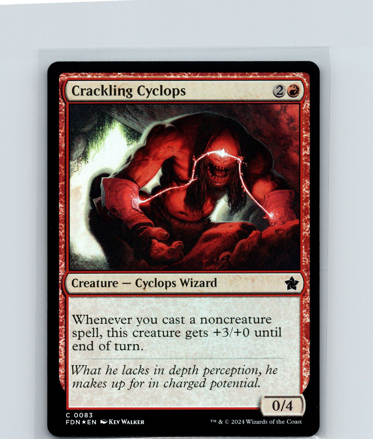 Crackling Cyclops Foil C Foundations 83 NM