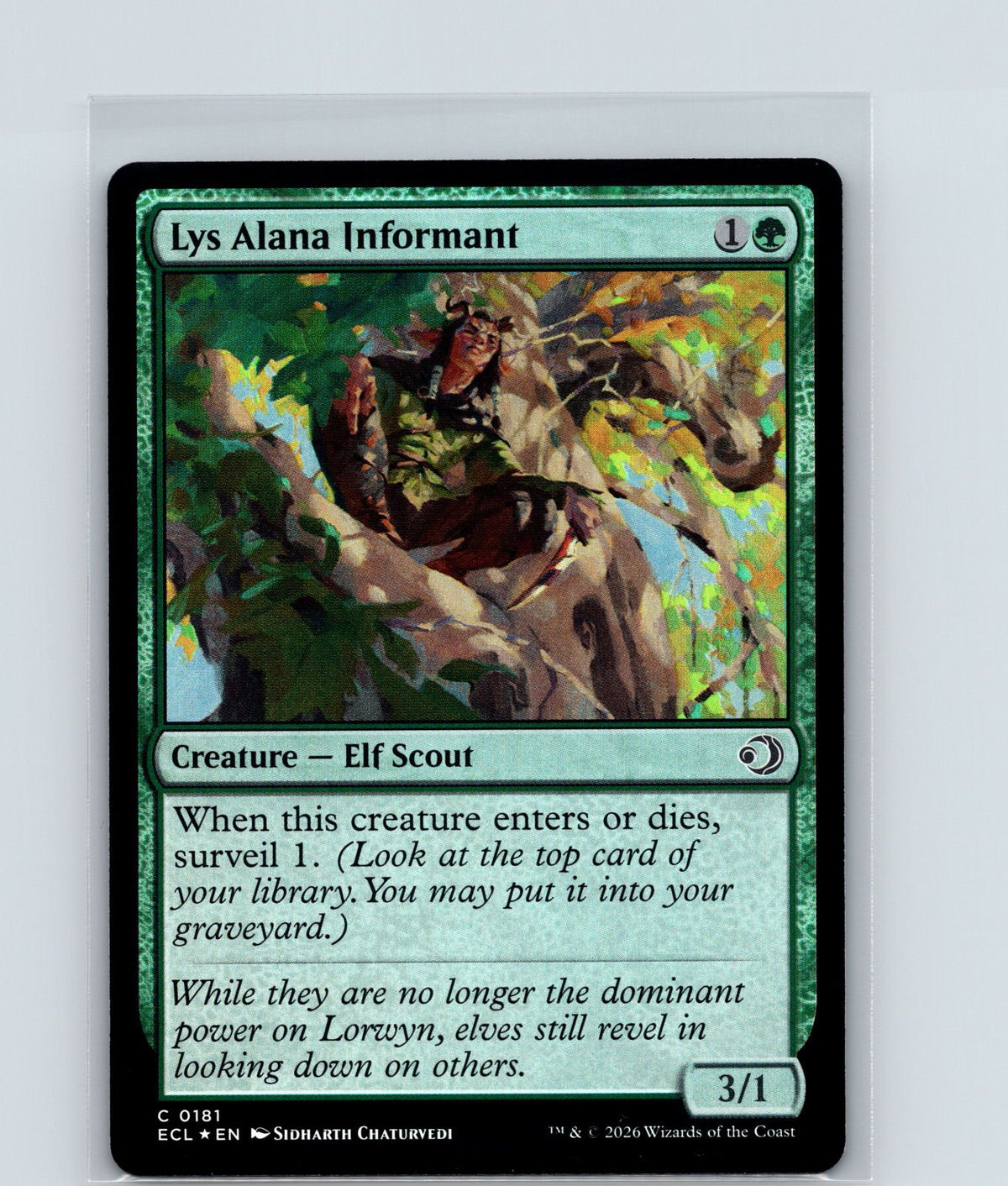 Lys Alana Informant Foil C Lorwyn Eclipsed 181 NM