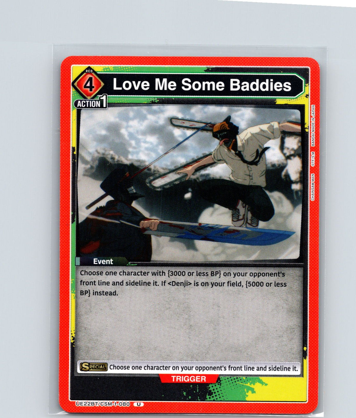 Love Me Some Baddies Uncommon UE22BT: CHAINSAW MAN UE22BT/CSM-1-080 NM
