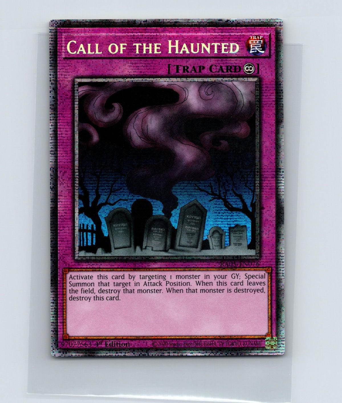 Call of the Haunted (Starlight Rare) 1st Edition Starlight Rare RA05-EN076 NM