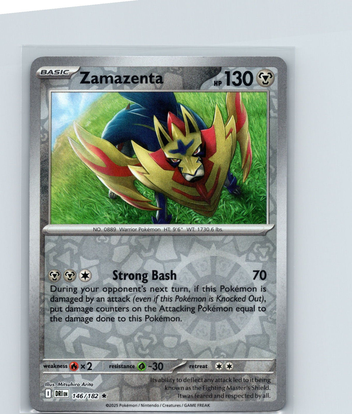 Zamazenta Reverse Holo Rare SV10: Destined Rivals 146/182 NM