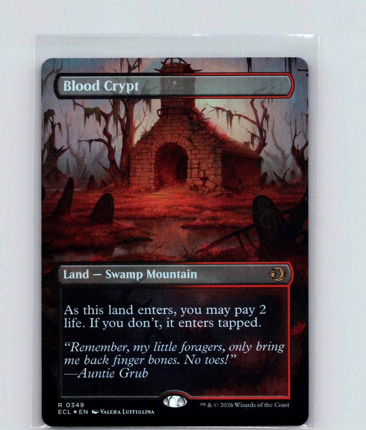 Blood Crypt (Borderless) Foil R Lorwyn Eclipsed 349 NM