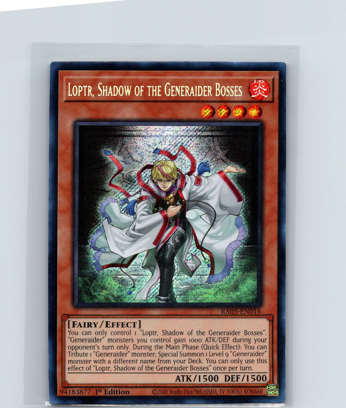 Loptr, Shadow of the Generaider Bosses 1st Edition Secret Rare RA05-EN016 NM