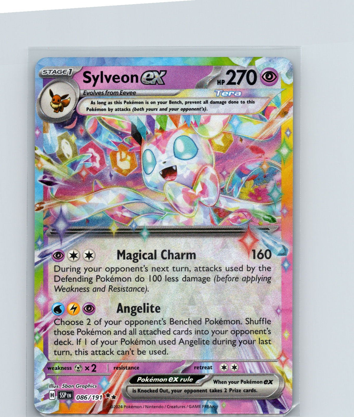 Sylveon ex Holo Double Rare SV08: Surging Sparks 086/191 NM