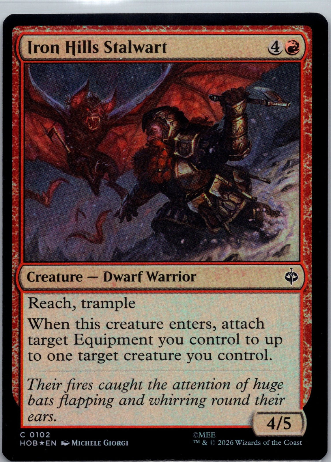 Iron Hills Stalwart Foil C The Hobbit 102 NM
