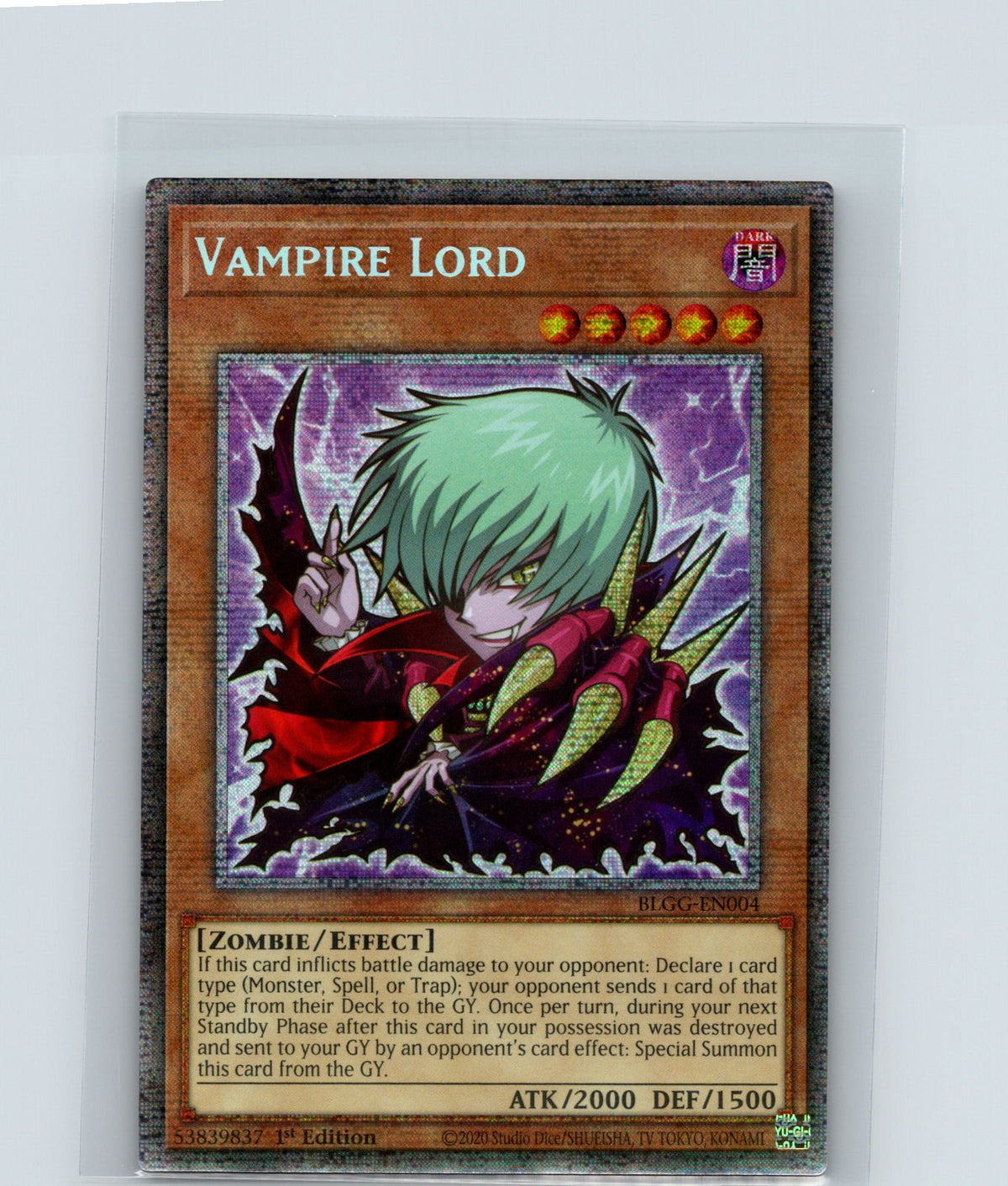 Vampire Lord (Starlight Rare) 1st Edition Starlight Rare BLGG-EN004 NM