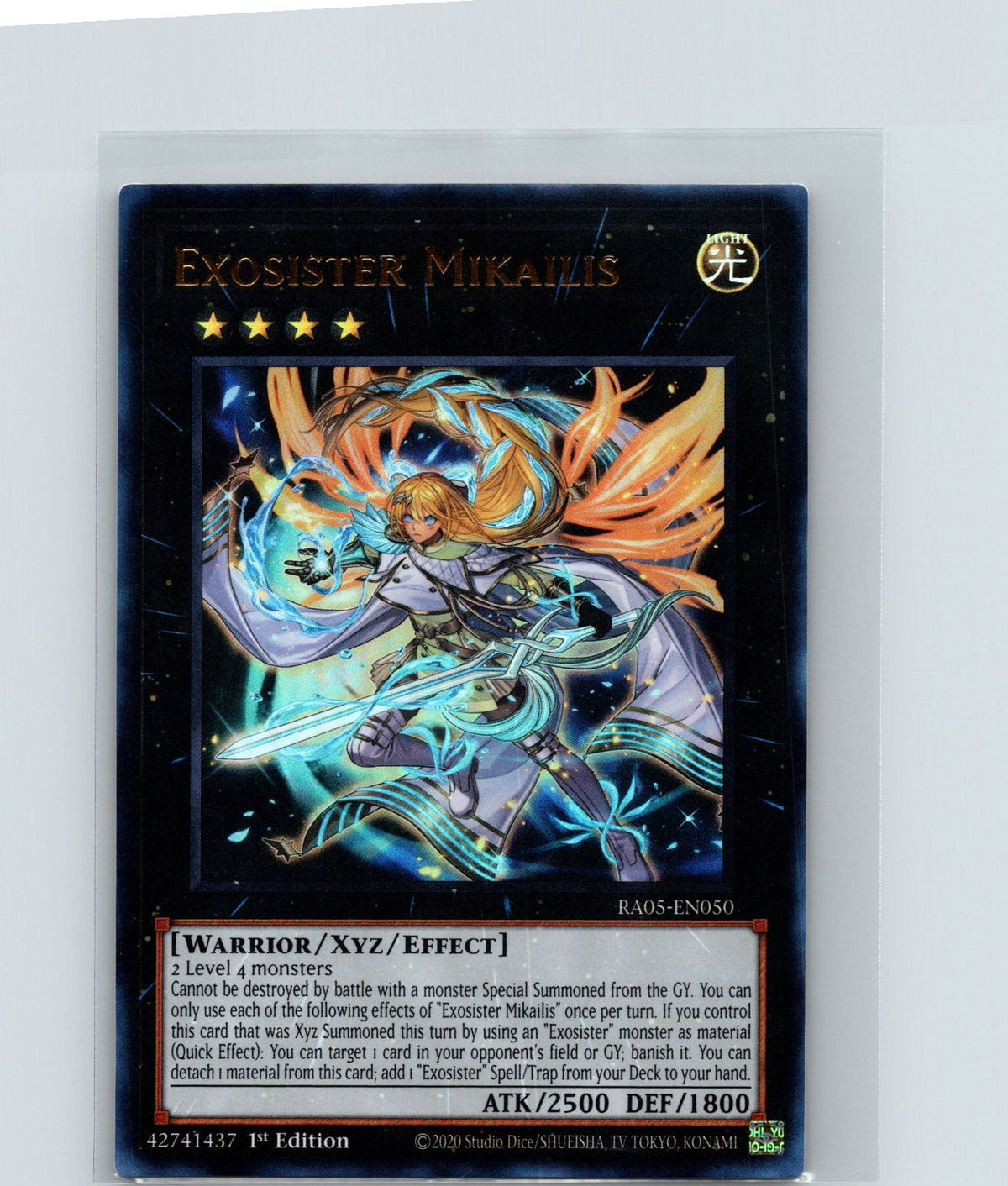 Exosister Mikailis 1st Edition Ultra Rare Rarity Collection 5 RA05-EN050 NM