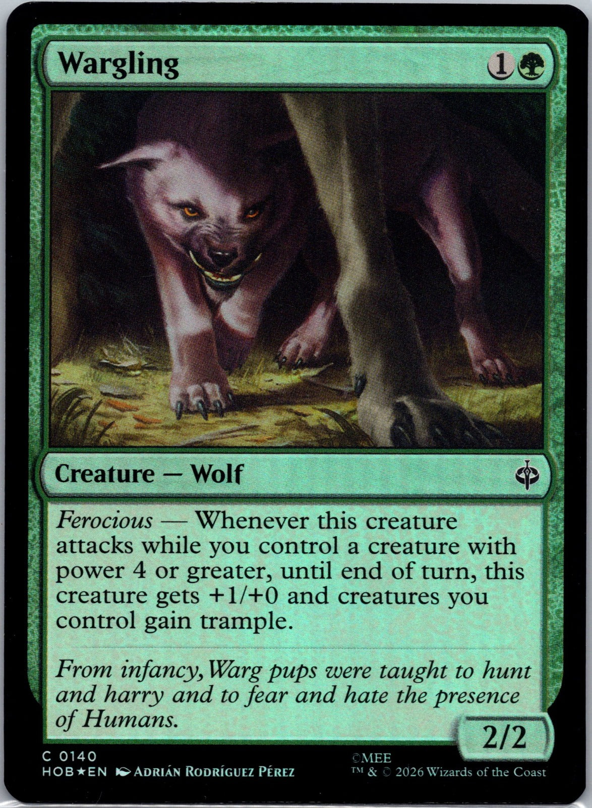 Wargling Foil C The Hobbit 140 NM