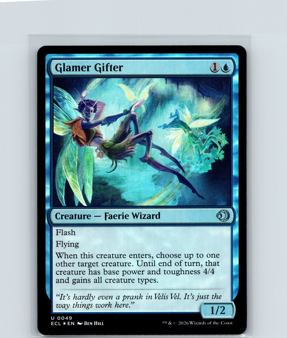Glamer Gifter Foil U Lorwyn Eclipsed 49 NM