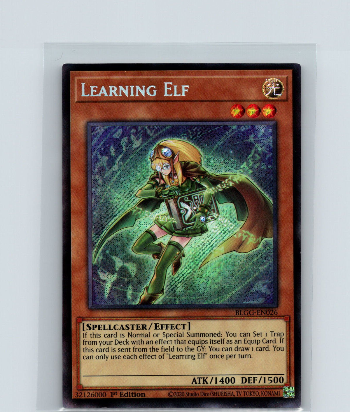 Learning Elf 1st Edition Secret Rare BLGG-EN026 NM