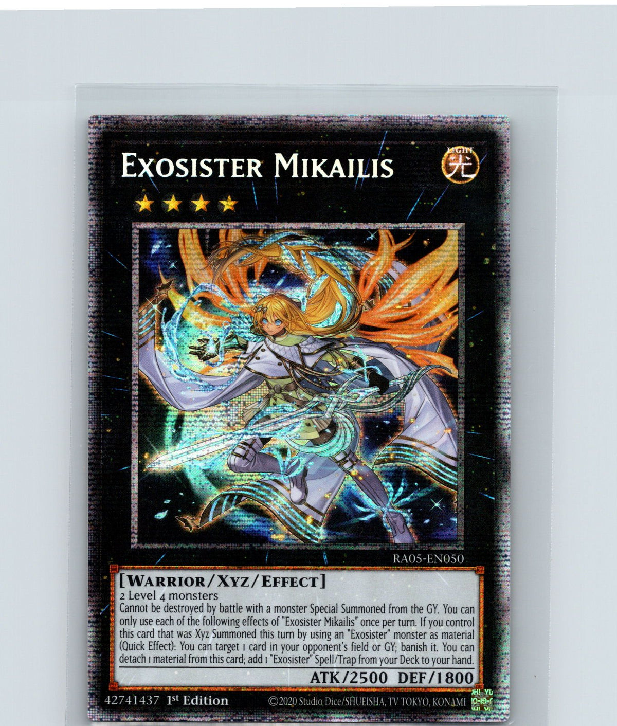 Exosister Mikailis (Starlight Rare) 1st Edition Starlight Rare RA05-EN050 NM