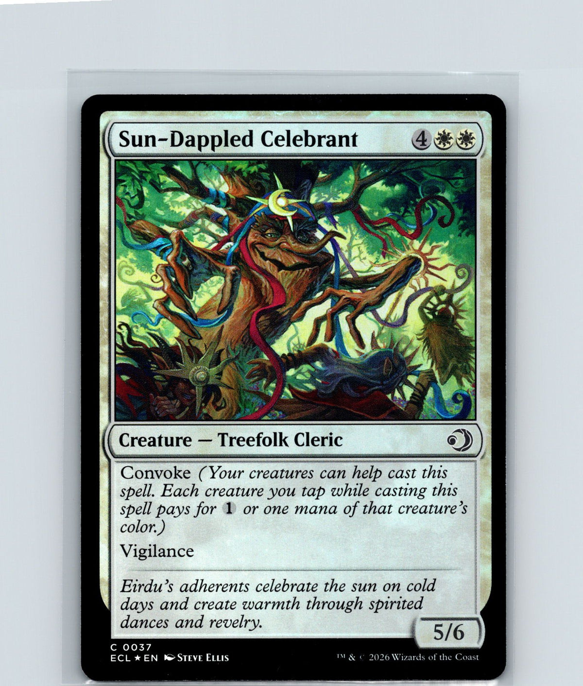 Sun-Dappled Celebrant Foil C Lorwyn Eclipsed 37 NM
