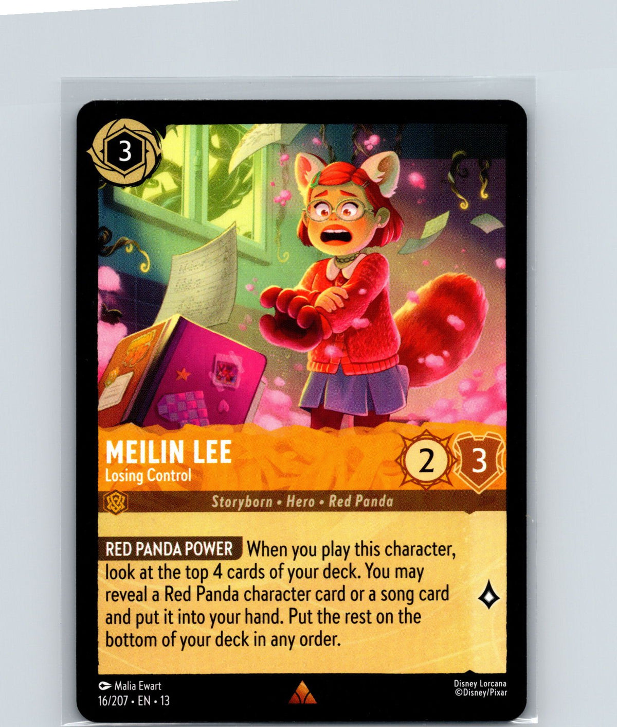 Meilin Lee - Losing Control Rare Attack of the Vine! 16/207 NM