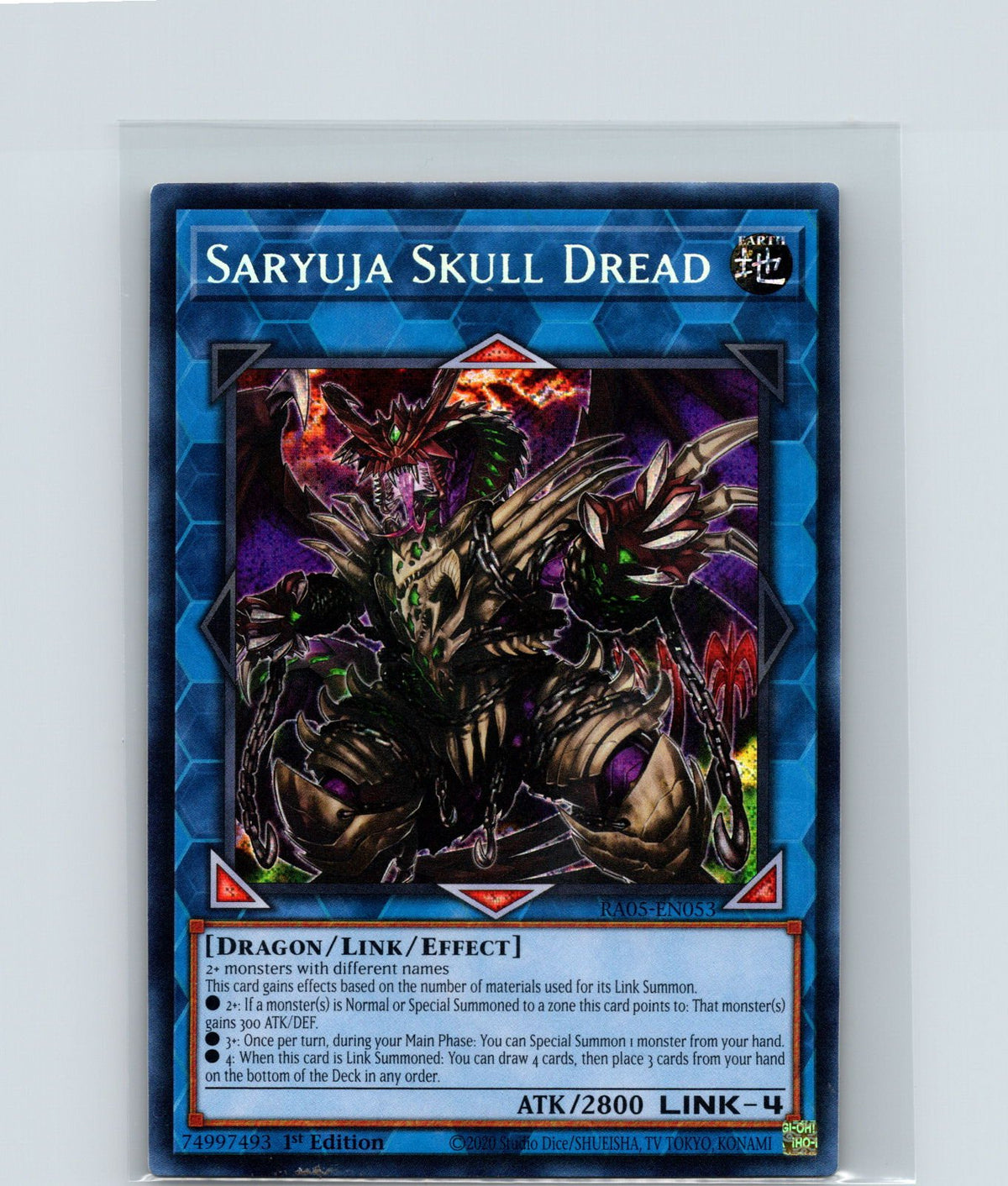 Saryuja Skull Dread 1st Edition Secret Rare Rarity Collection 5 RA05-EN053 NM