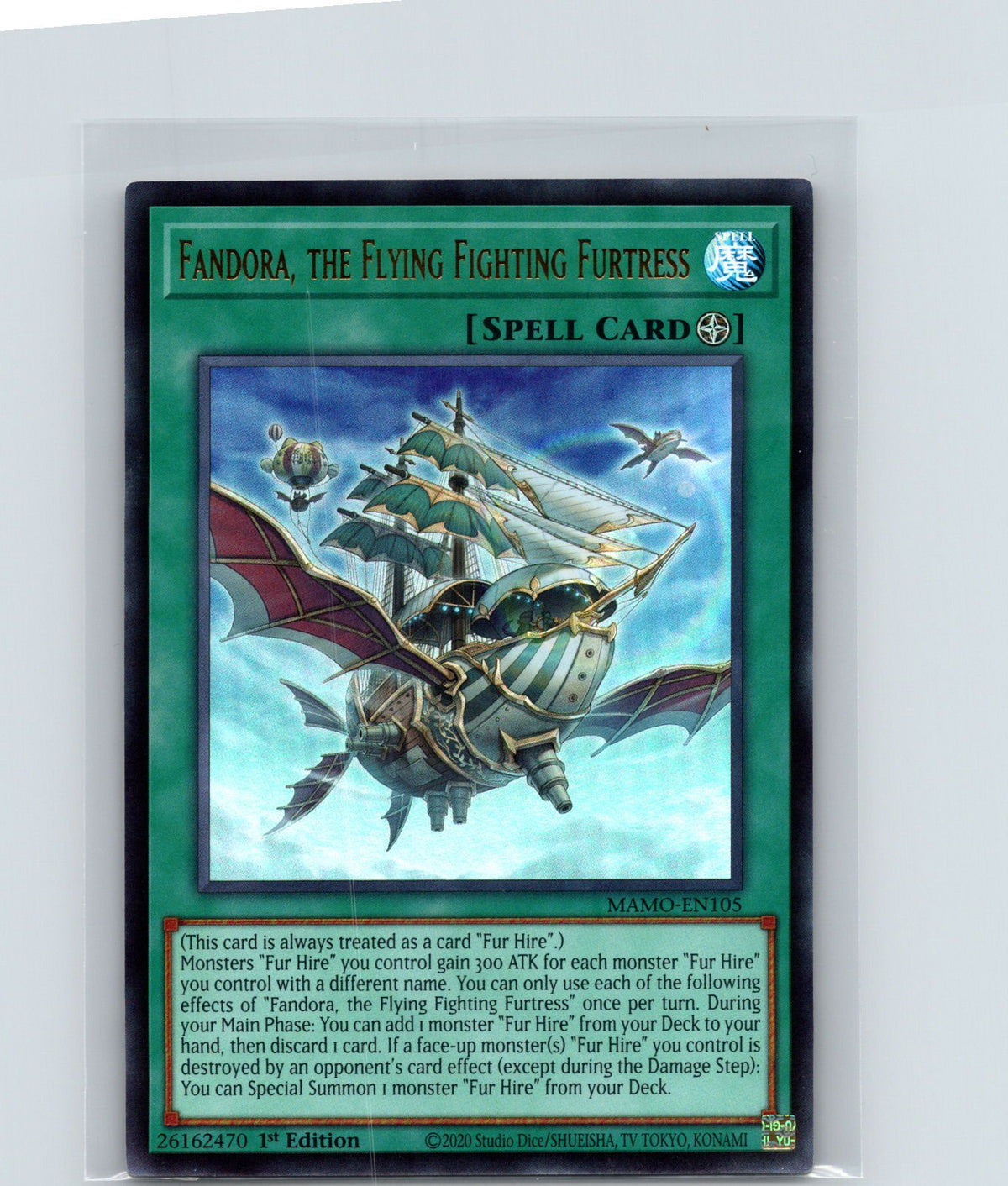 Fandora, the Flying Fighting Furtress 1st Edition Ultra Rare MAMO-EN105 NM