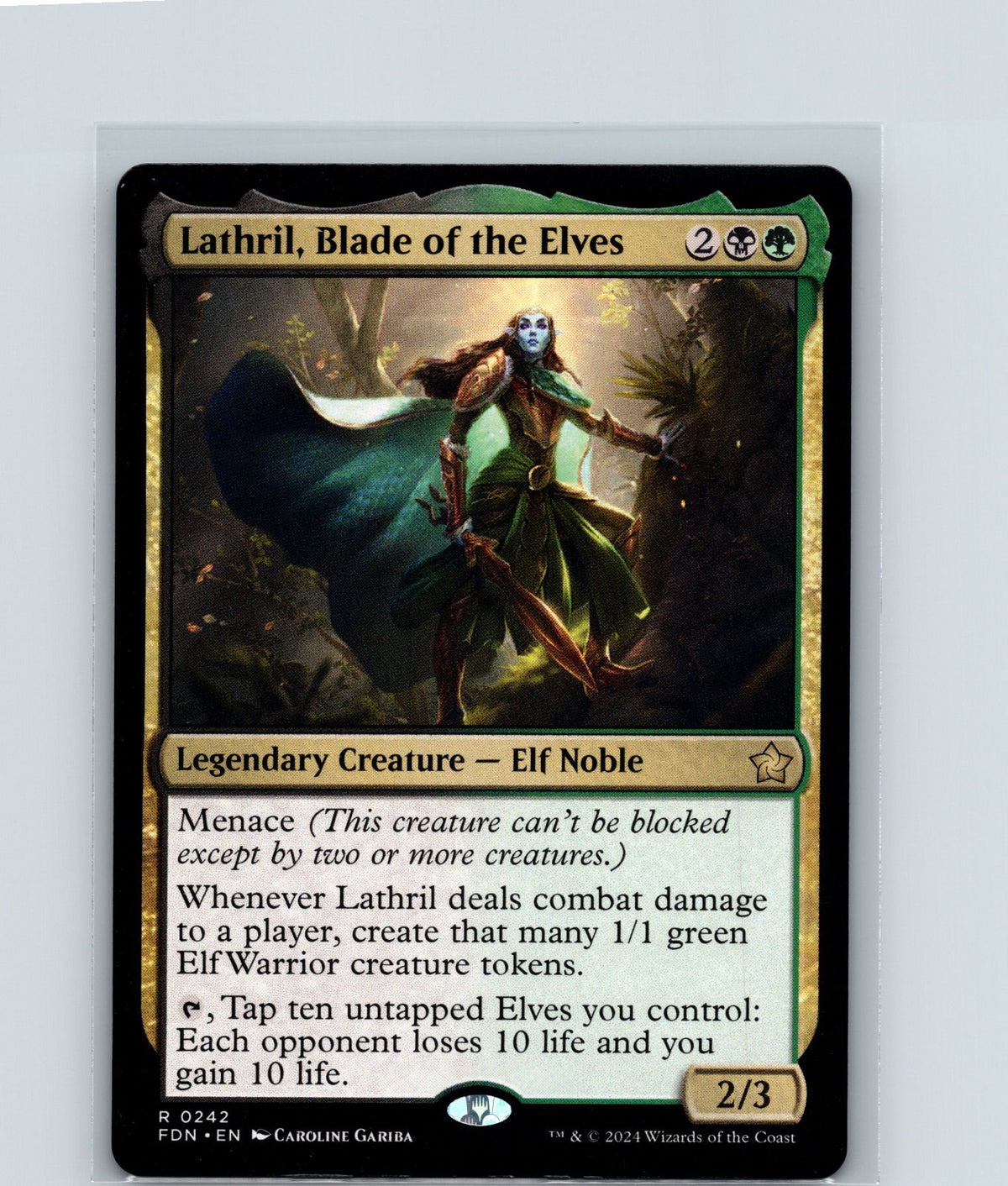 Lathril, Blade of the Elves R Foundations 242 NM