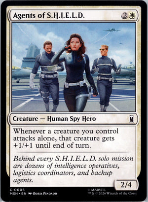 Agents of S.H.I.E.L.D. C Marvel Super Heroes 5 NM