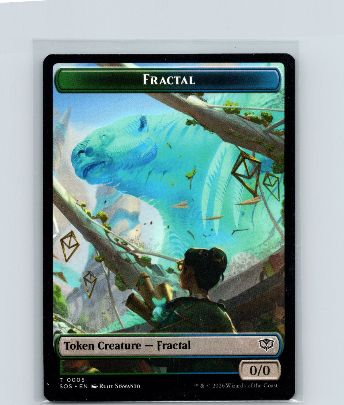 Fractal (0005) // Pest (0009) Double-Sided Token T Secrets of Strixhaven NM