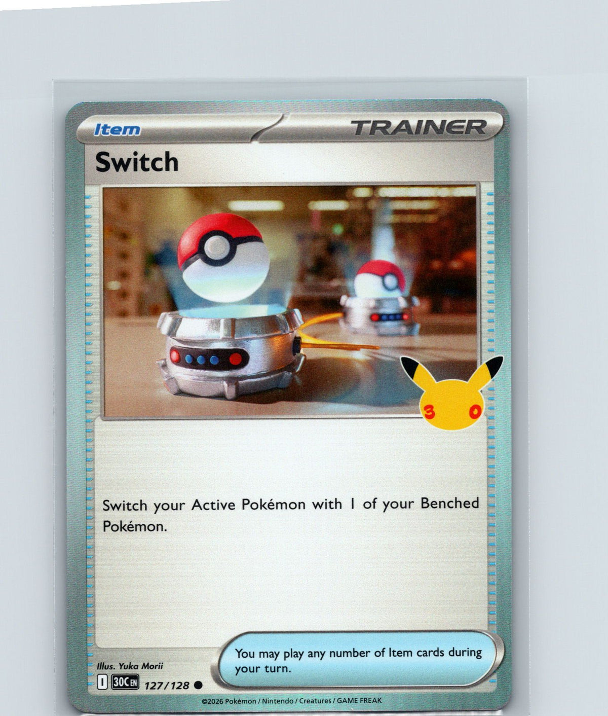 Switch Holo Common ME: 30th Celebration 127/128 NM