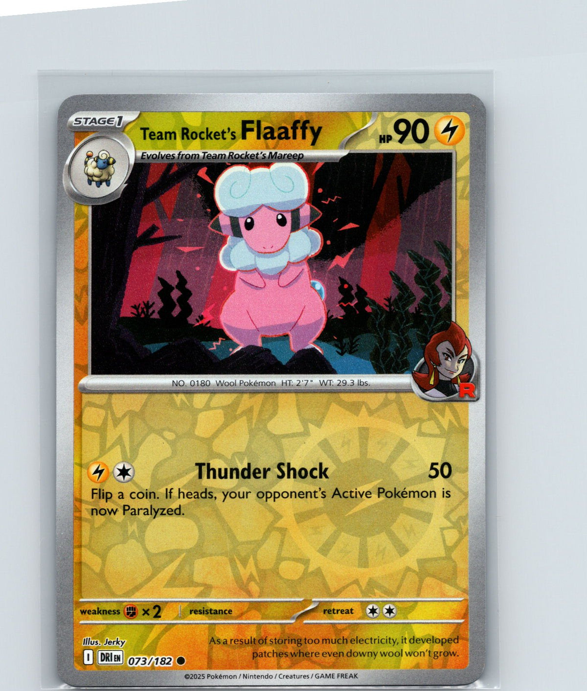 Team Rocket's Flaaffy Common SV10: Destined Rivals 073/182 NM