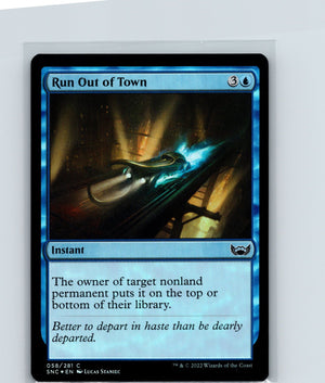 Run Out of Town Foil C Streets of New Capenna 58 NM