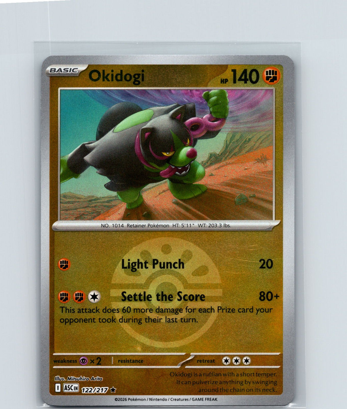 Okidogi (Friend Ball) Reverse Holo Rare ME: Ascended Heroes 122/217 NM