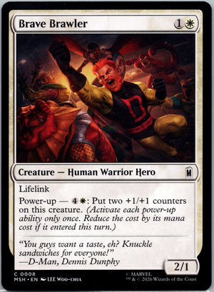 Brave Brawler C Marvel Super Heroes 8 NM