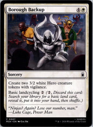 Borough Backup C Marvel Super Heroes 7 NM