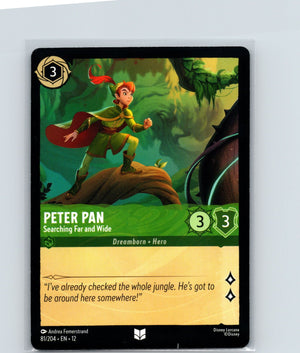 Peter Pan - Searching Far and Wide Uncommon Wilds Unknown 81/204 NM